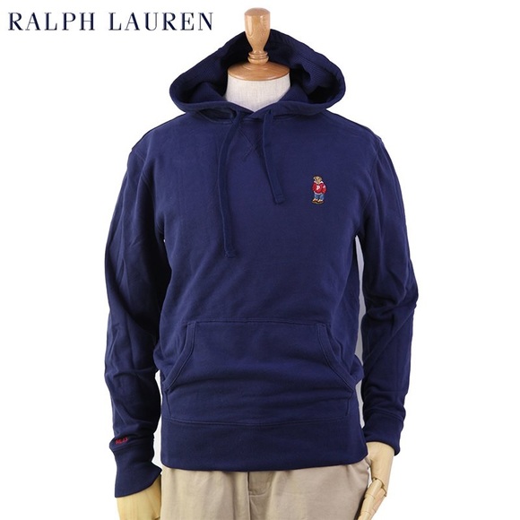 Men’s polo Ralph Lauren bear pullover hoodie - Picture 3 of 5